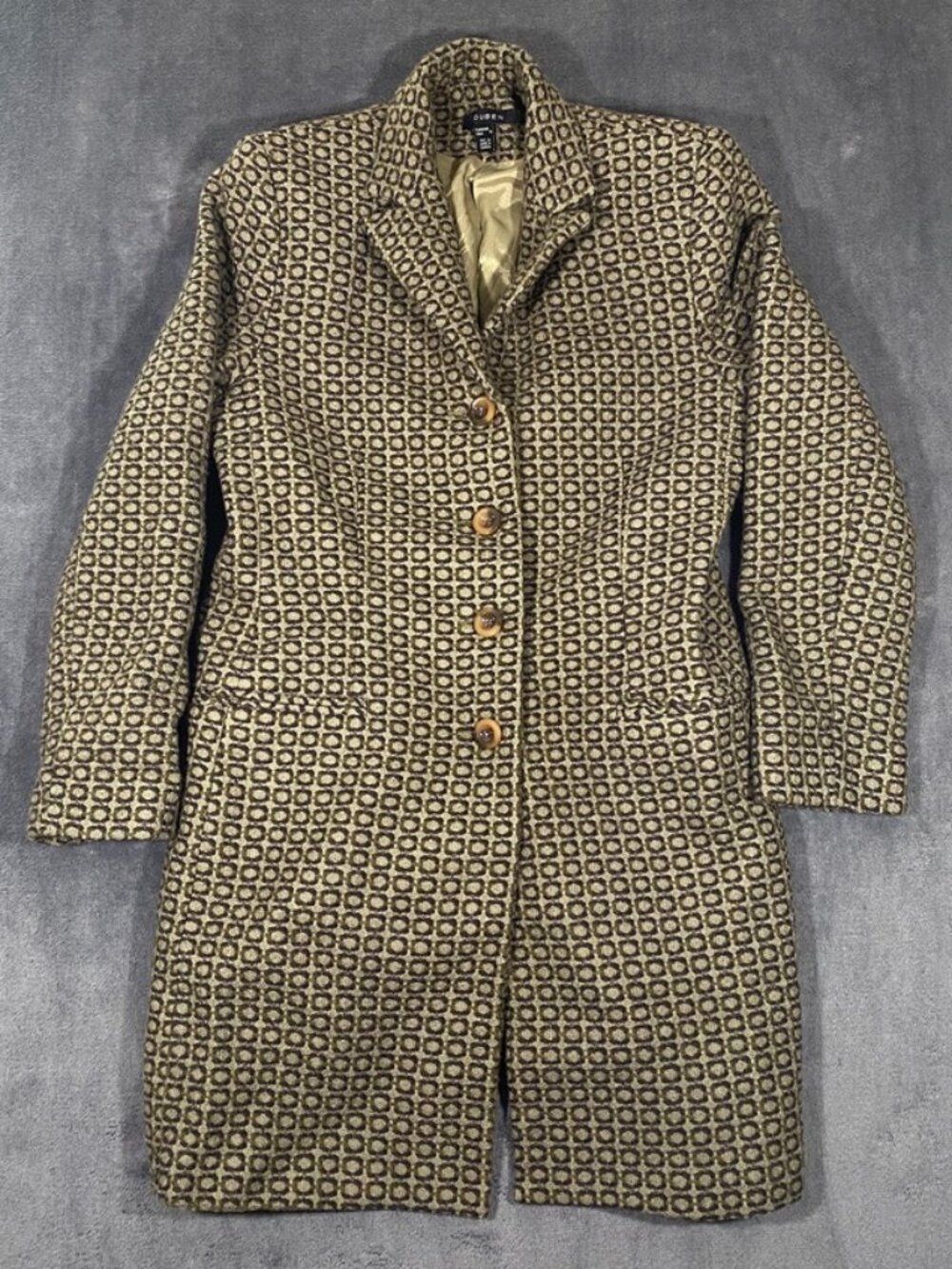 Vintage Louben Canada Pure Virgin Wool Trench Coat Medium